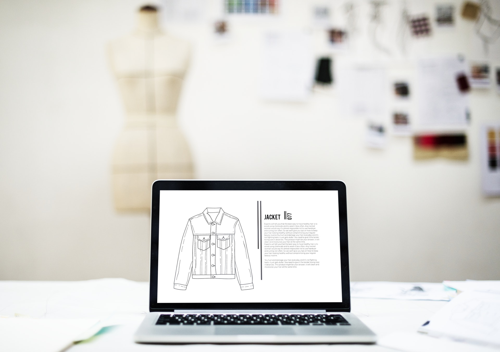 Design/sketch making in garment making